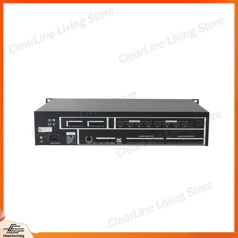 Professional 8 In 8 Out Digital Audio Signal Processor DSP Equalizer with LED Display for Karaoke Speaker Amplifier System