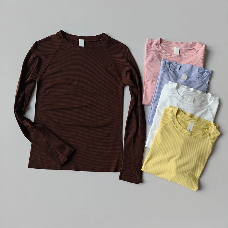 

Women's Long Sleeve Workout Top, Slim Fit Fitness Shirt for Yoga & Pilates, Winter Base Layer or Casual Wear