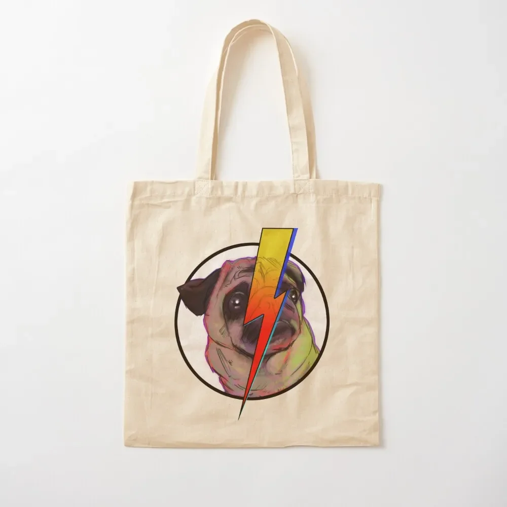 

Bowie Pug Tote Bag the tote shopper women personalized hand ladies