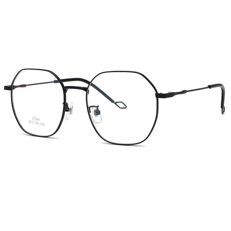 

Retro metal eyeglasses prescription men polygonal eyewear anti blue light glasses literary optical spectacle frames women