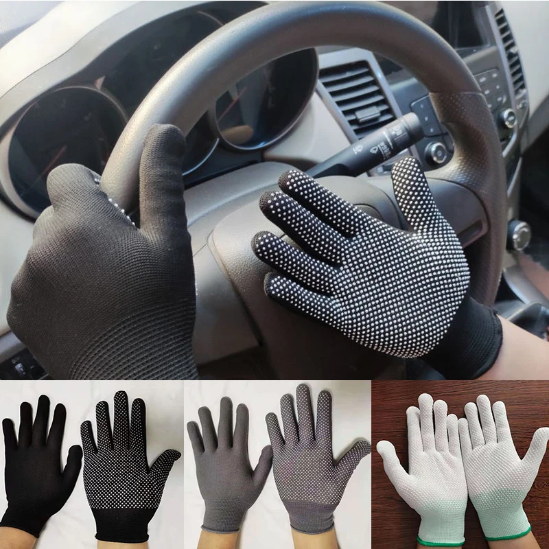 Summer Motocycle Car Driving Anti-slip Gloves Nylon Glue and Plastic Lightweight Men Women Gloves Moto Equipments Accessories