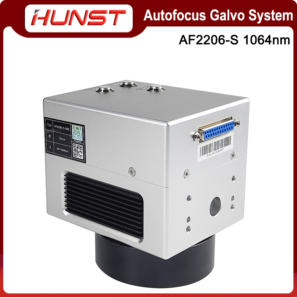 HUNST SINO-GALVO Autofocus Galvo System AF2206-S Fiber Laser Scanning Galvo Head Input Aperture 10mm for Metal Marking Machine.