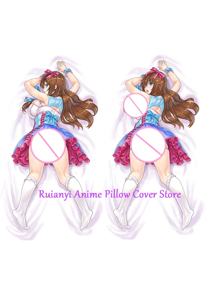 

Dakimakura Anime Yua Fujisaki Double-sided Pillow Cover Print Life-size body pillows cover Adult pillowcase 2024