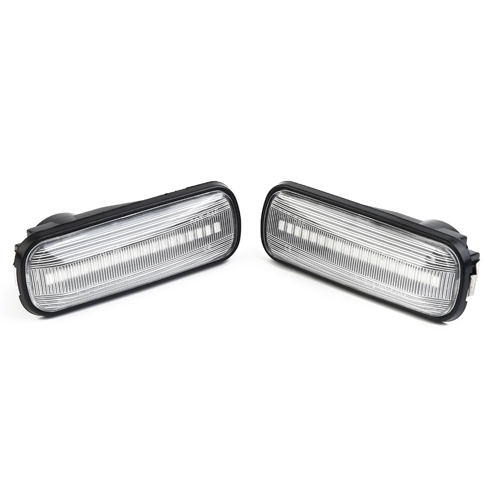 Accessoires de remplacement de lampe de marqueur latéral de garde-boue à LED, lentille transparente, voiture, 1996-2001 Hond, A Civic Convex, EJ CR V RD, ambre, 2 pièces