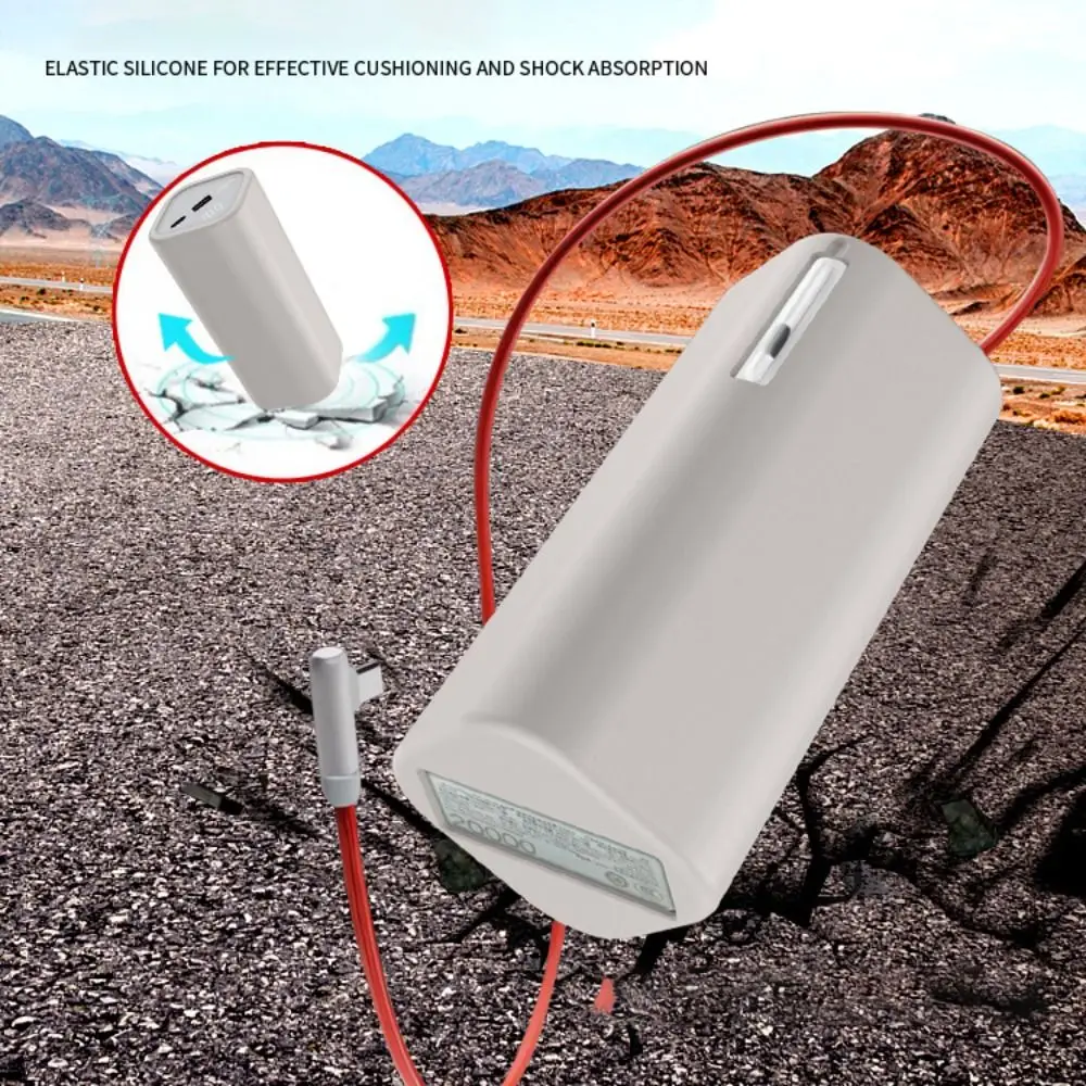 Shockproof Silicone Case Dustproof Soft Protective Case Solid Color Portable for OnePlus Supervooc 150W Power Bank