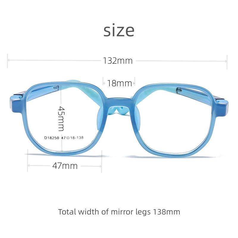 MOMOJA New Comfortable Silicone Snap on Children's Set Eyeglass Frame Optical Prescription Male and Female Mirror Frame BD18260