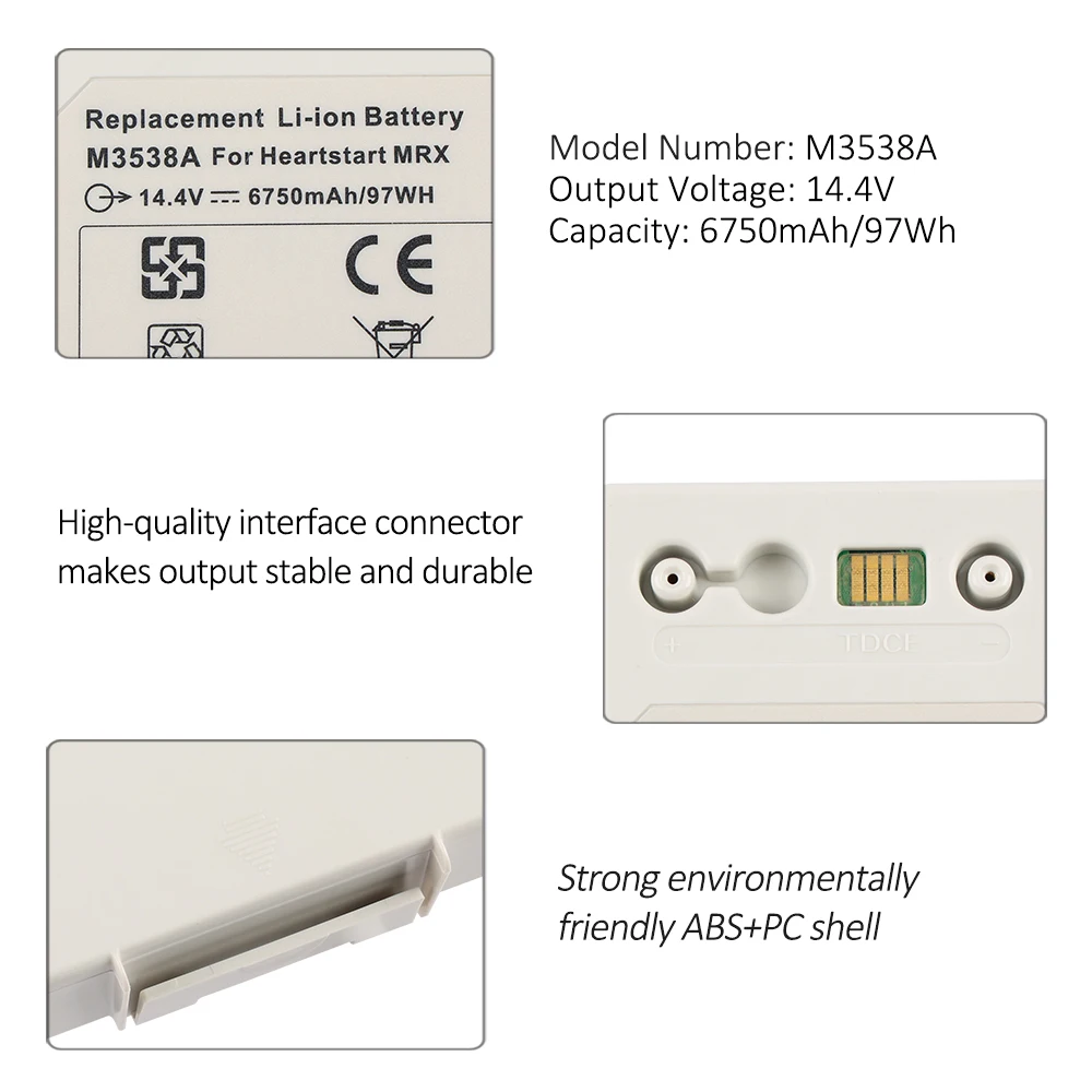 Bateria zamienna KingSener M3538A do monitora-defibrylatora Ph-ps Heartstart MRx, bateria M3538A M3535A M3536A M3535-60992 — zdjęcie produktu 5