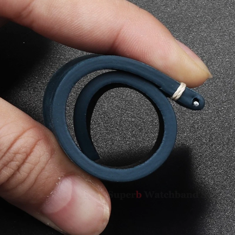 Tali Kulit Sapi Jahitan untuk Omega 18/19/20/21/22/24Mm untuk Gelang Tangan Tali Jam Tangan Kulit Antik untuk Gesper Kupu-kupu Seiko