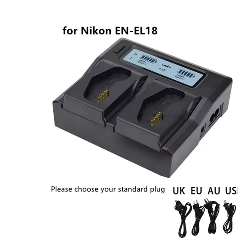 

Быстрое зарядное устройство для ЖК-камеры EN EL18 EN EL18A для Nikon EL18B EL18C EL18D D4 D4S D5 MB-D12 D800 D800E Аксессуары для камеры