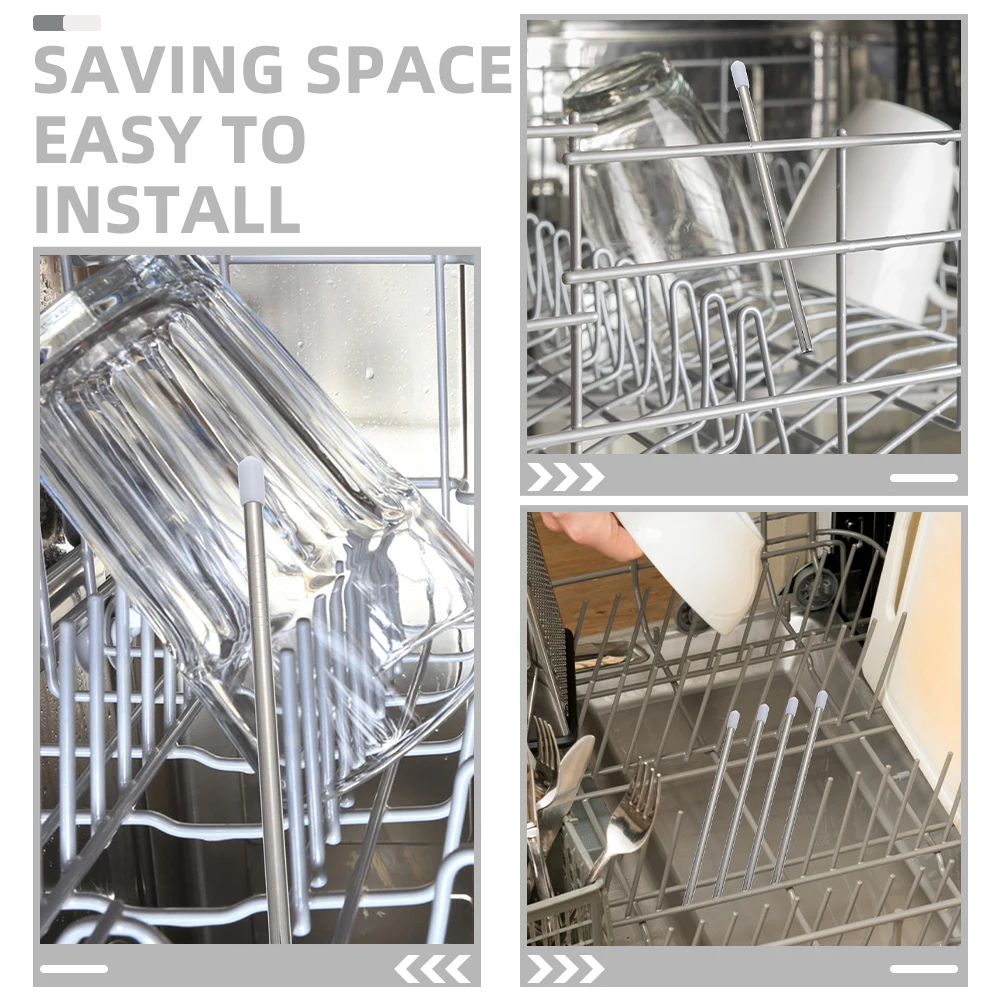 

Stainless Steel Dishwasher Drying Rack Rods Replacement for Water Bottle Drainage,for Home Cooks & Kitchen Organizers