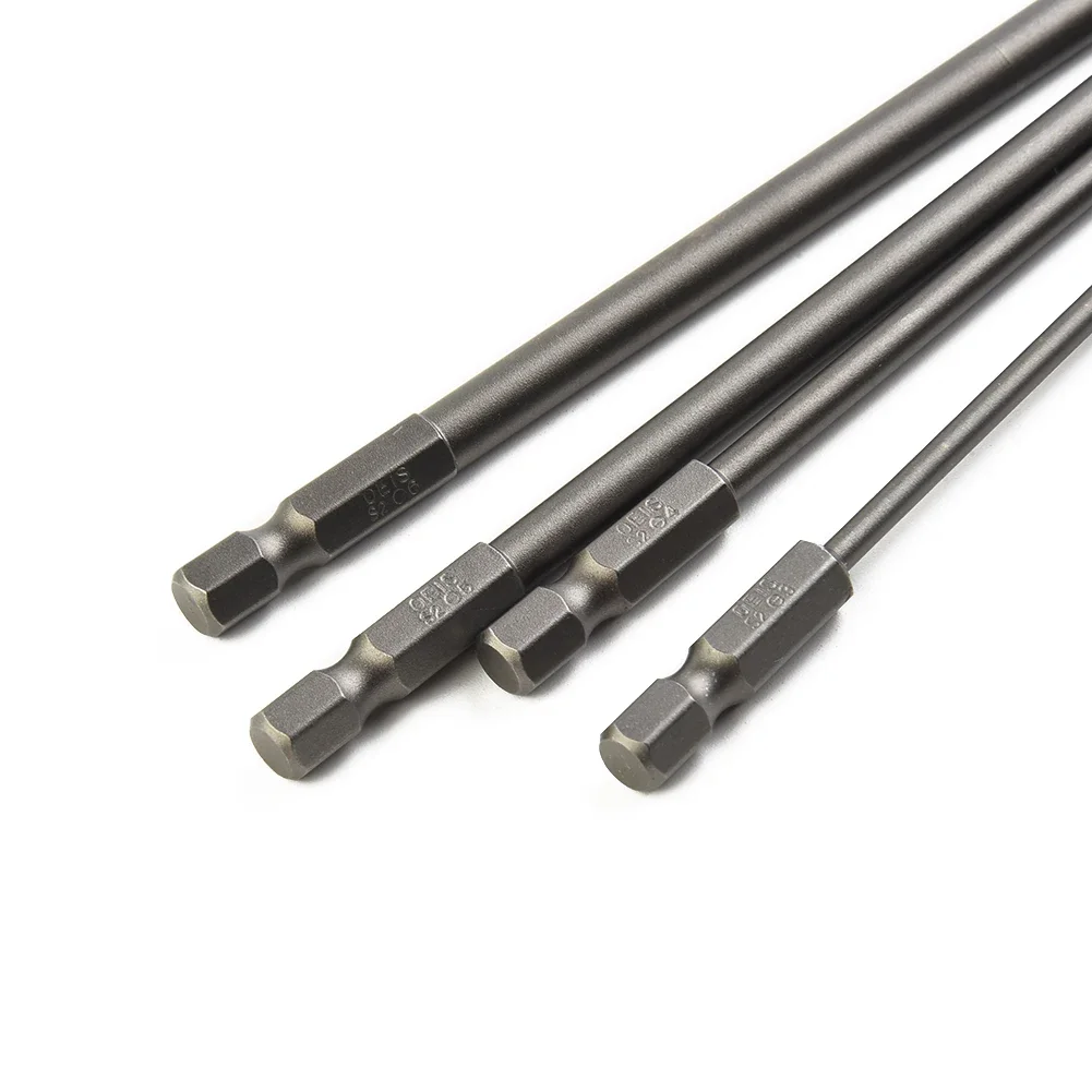 Exquisite Workmanship Screwdriver Bit Hex Shank Slotted Tip Strong Magnetic Alloy Steel SL3.0 SL4.0 SL5.0 SL6.0