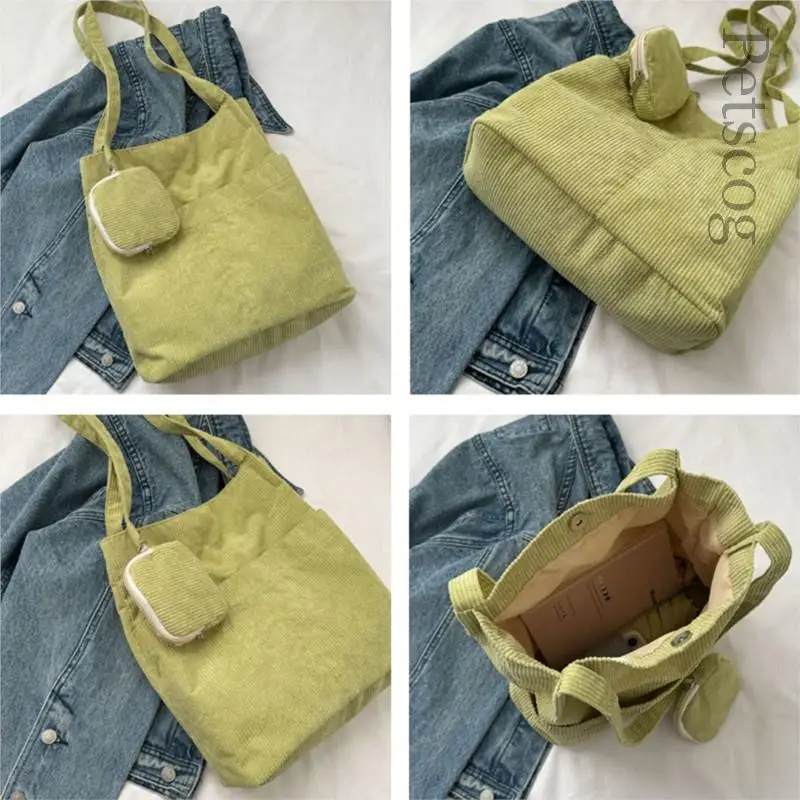 Shoulder Bags For Women Nylon Large Capacity Soft Travel Tote Bag Fashion Casual Ladies Crossbody Bag Green