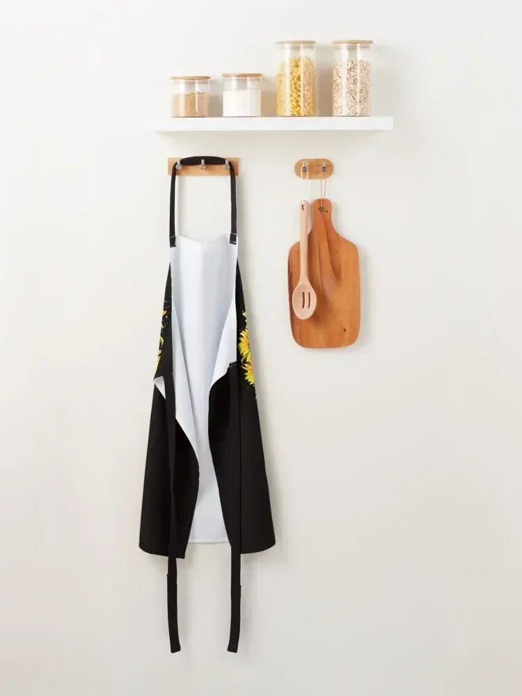 And-I-Think-To-Myself-What-A-Wonderful-World-Hippi Apron Kitchen Utensils Funny Apron