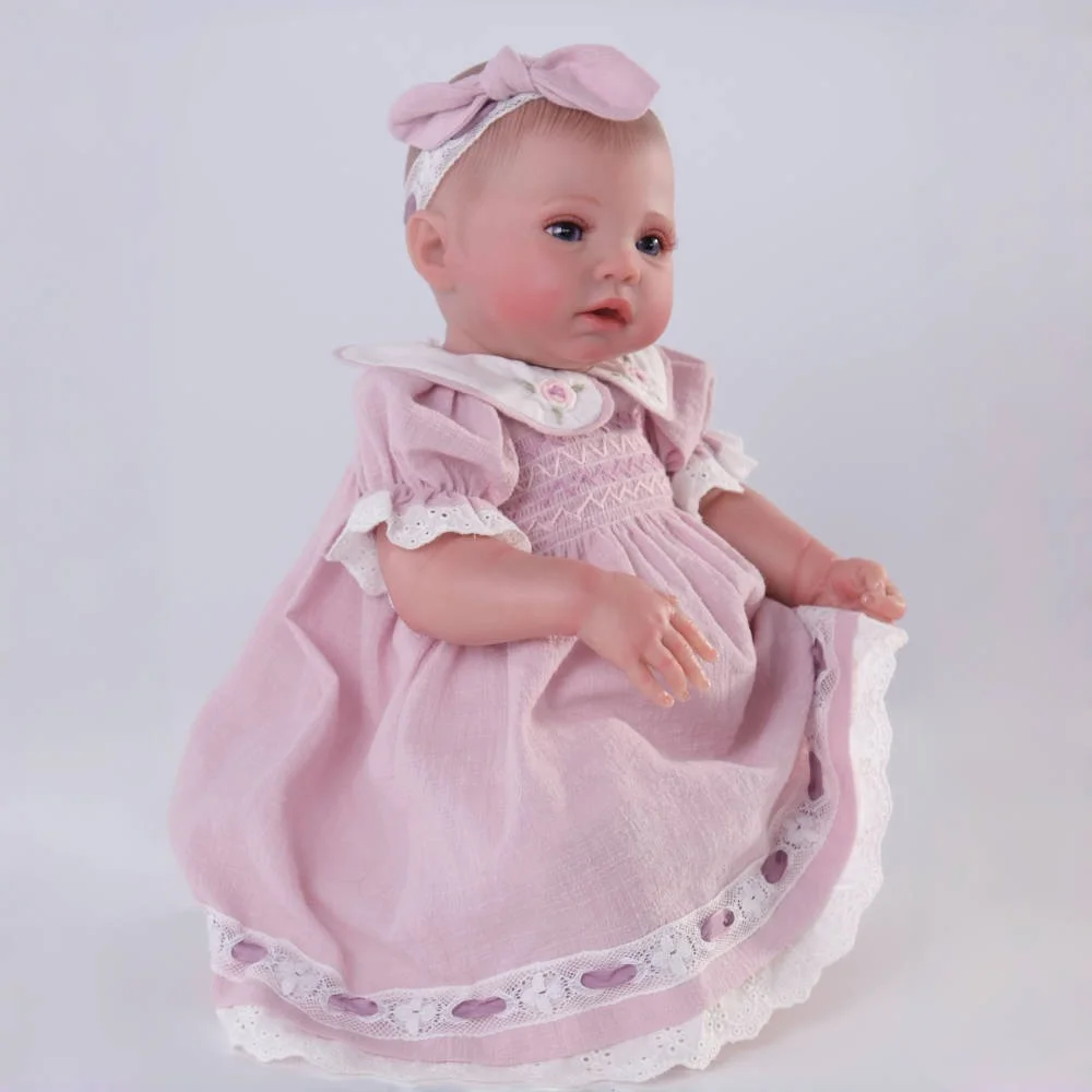 20 بوصة Cloveray لطيف واقعية تولد من جديد دمية طفل دمية الفينيل اليدوية عالية الجودة جمع لعبة للطفل الراحة هدايا عيد الميلاد