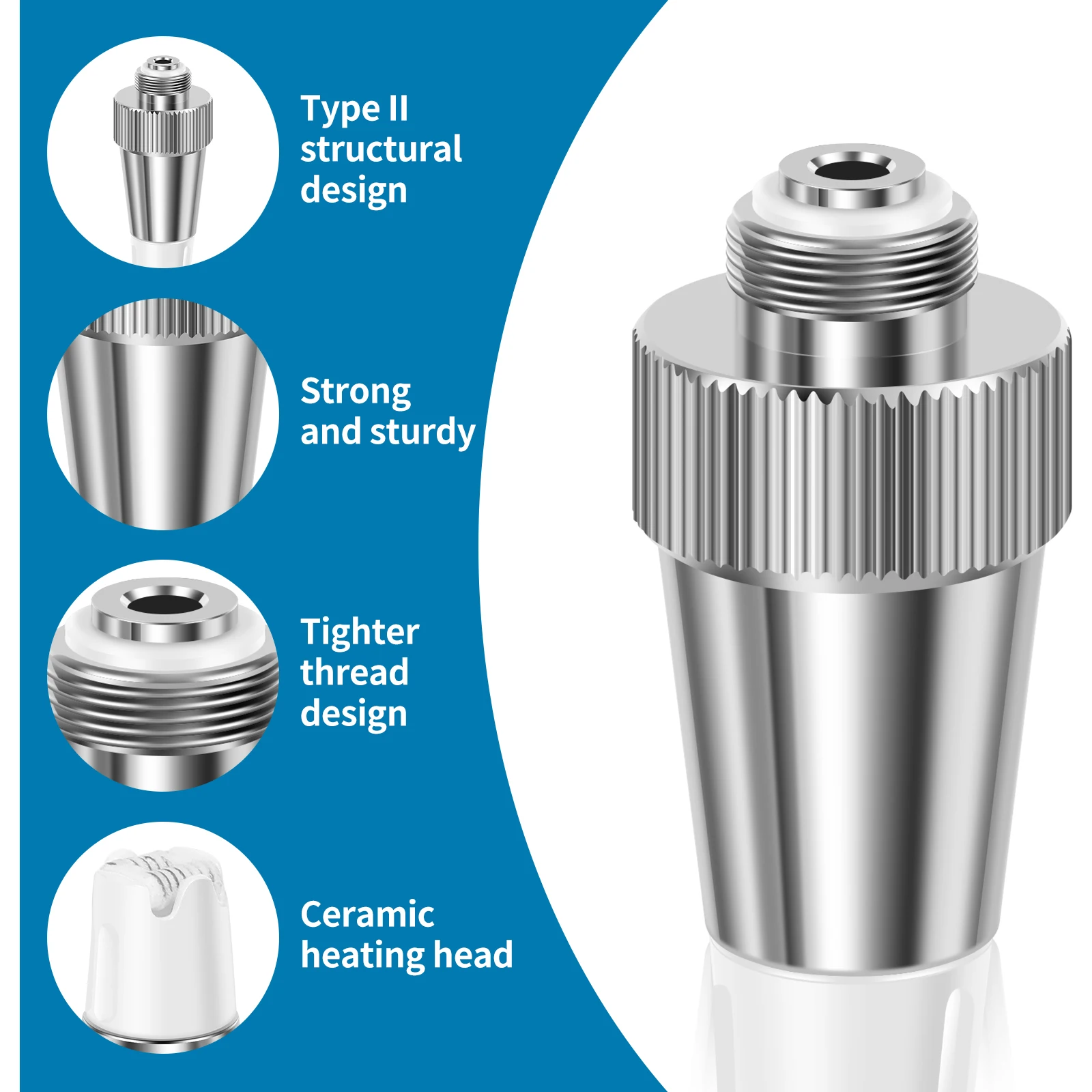 5Pcs Seahorse Tips Metal Soldering Iron Replacement Tip for Pen Pro Plus Heat Resistant Good Thermal Conductivity for Welding