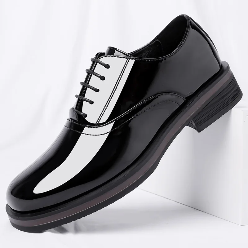 Men's leather shoes with British high-end feel, wedding groom's shoes, business formal dress shoes