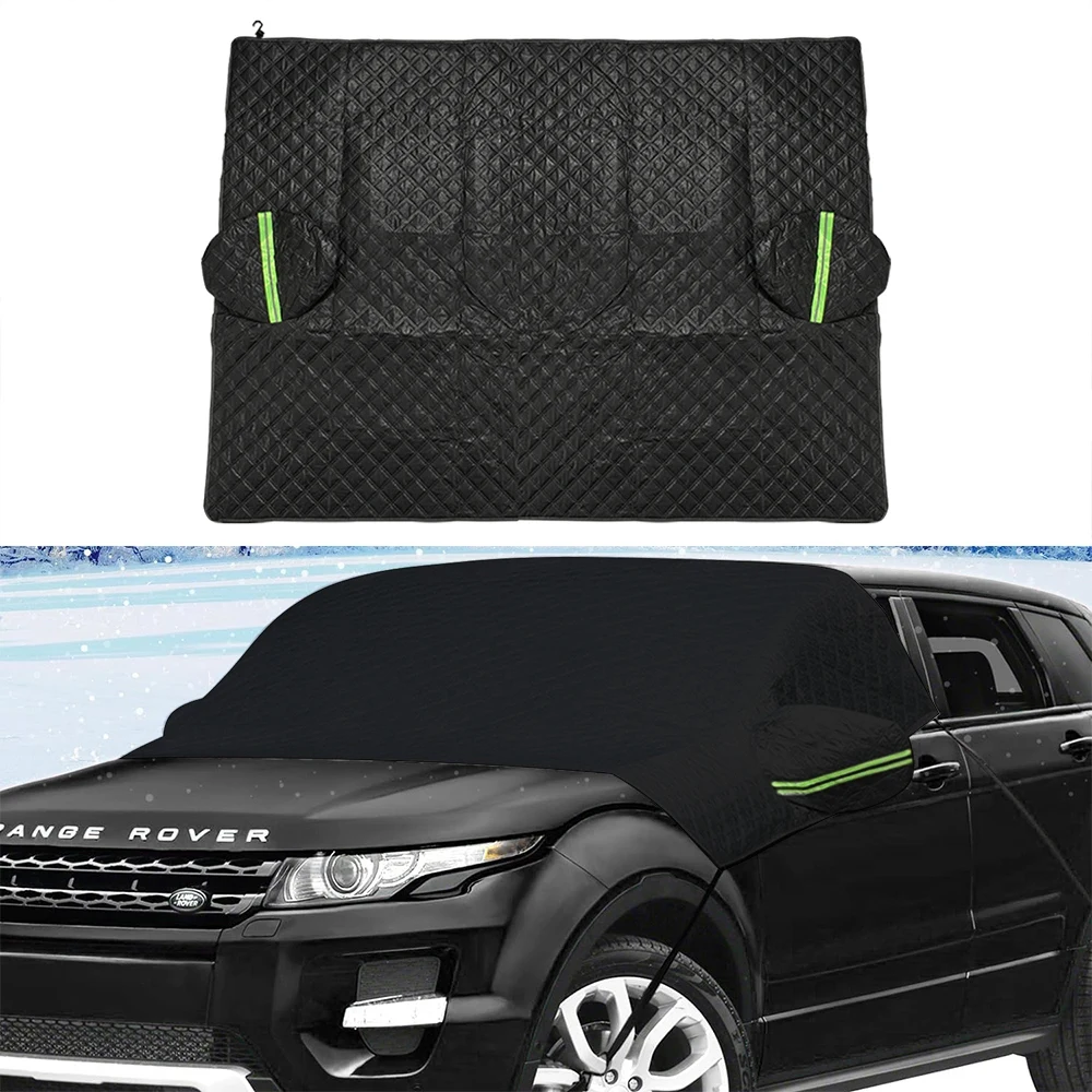 Cotton Liner Windshield Protection Cover for Pickup Truck 4X4 SUV Sedan Car, Hail Prevention Winter Snow Ice Covers Sunshade