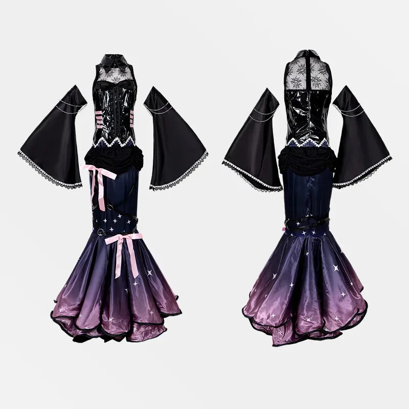 

25COSMegurine Luka Косплей Аниме Проект Sekai Красочный Сценический Косплей Парик Хэллоуин Вечерние Наряды для Женщин XS-3XL