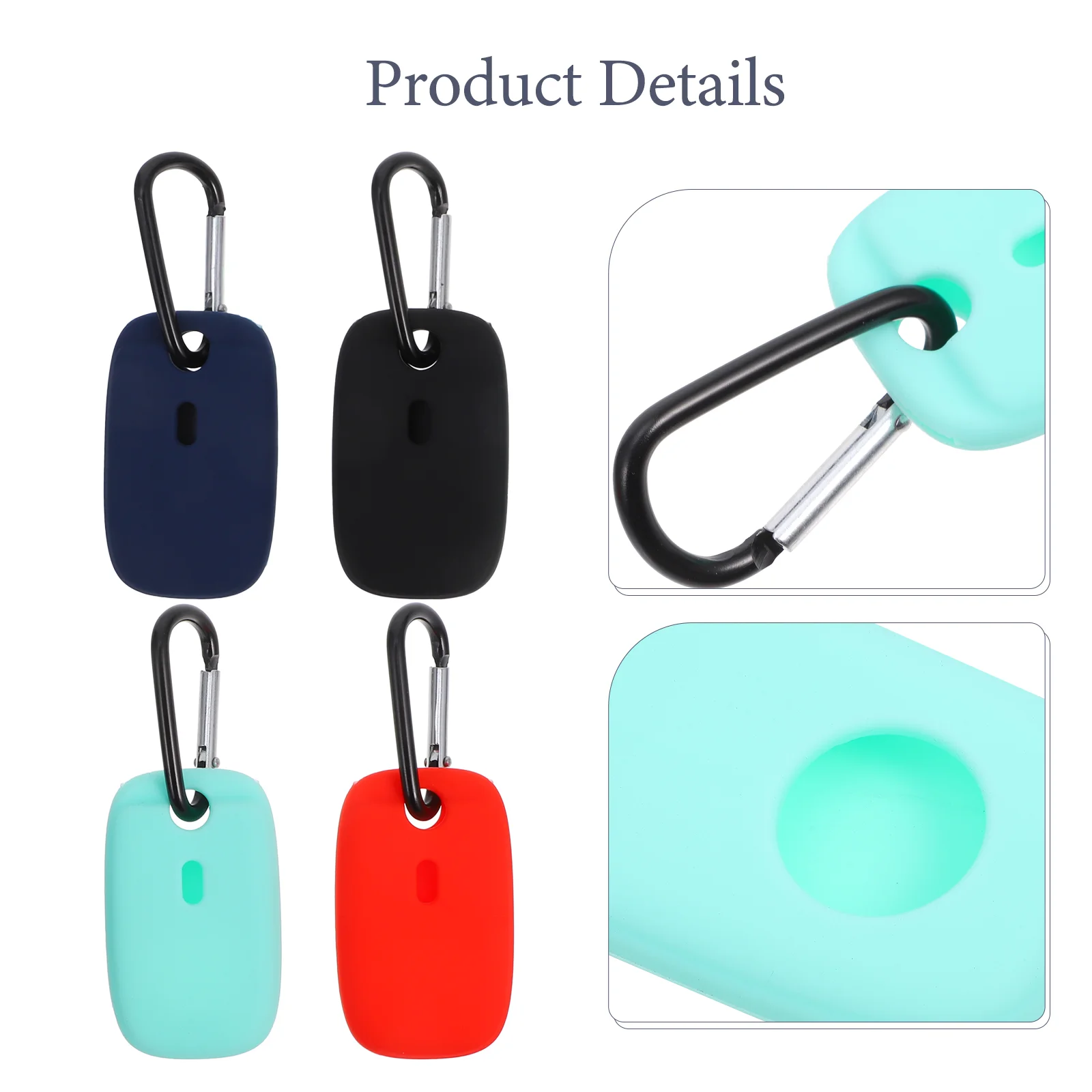 4 Pcs Intelligent Tracking Device Tracker Case Tile Pro Silica Gel Tracer Shockproof Cover