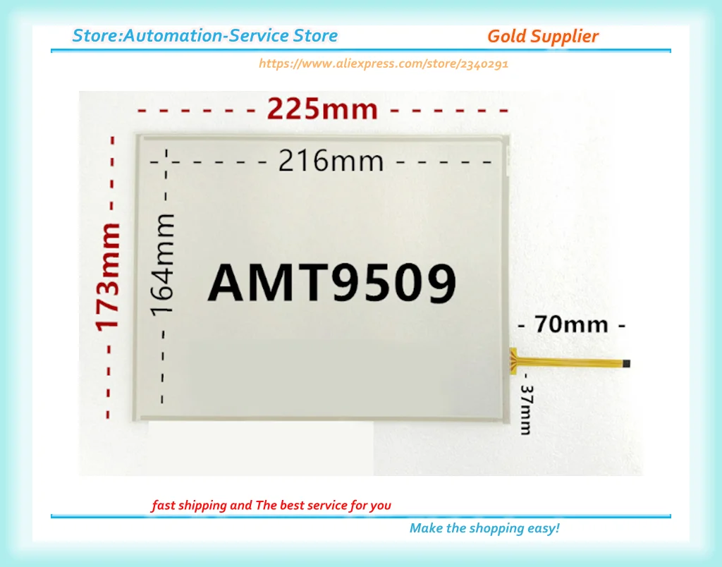

10.4 Inch Touch Glass For TS104SAALC01-00 Typhoon AMT9509 PS4104 New