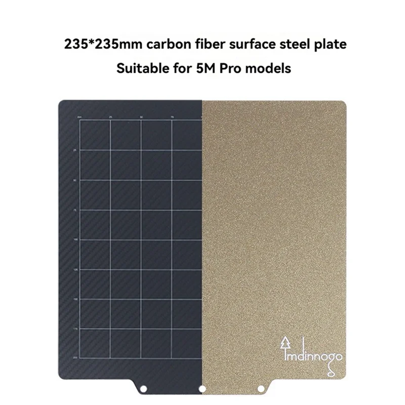 

Сборная пластина для 3D-принтера Flashforge Adventurer 5M Pro PEI PET Пружинный стальной лист 235X235 Кровать Pei для AD 5M Pro