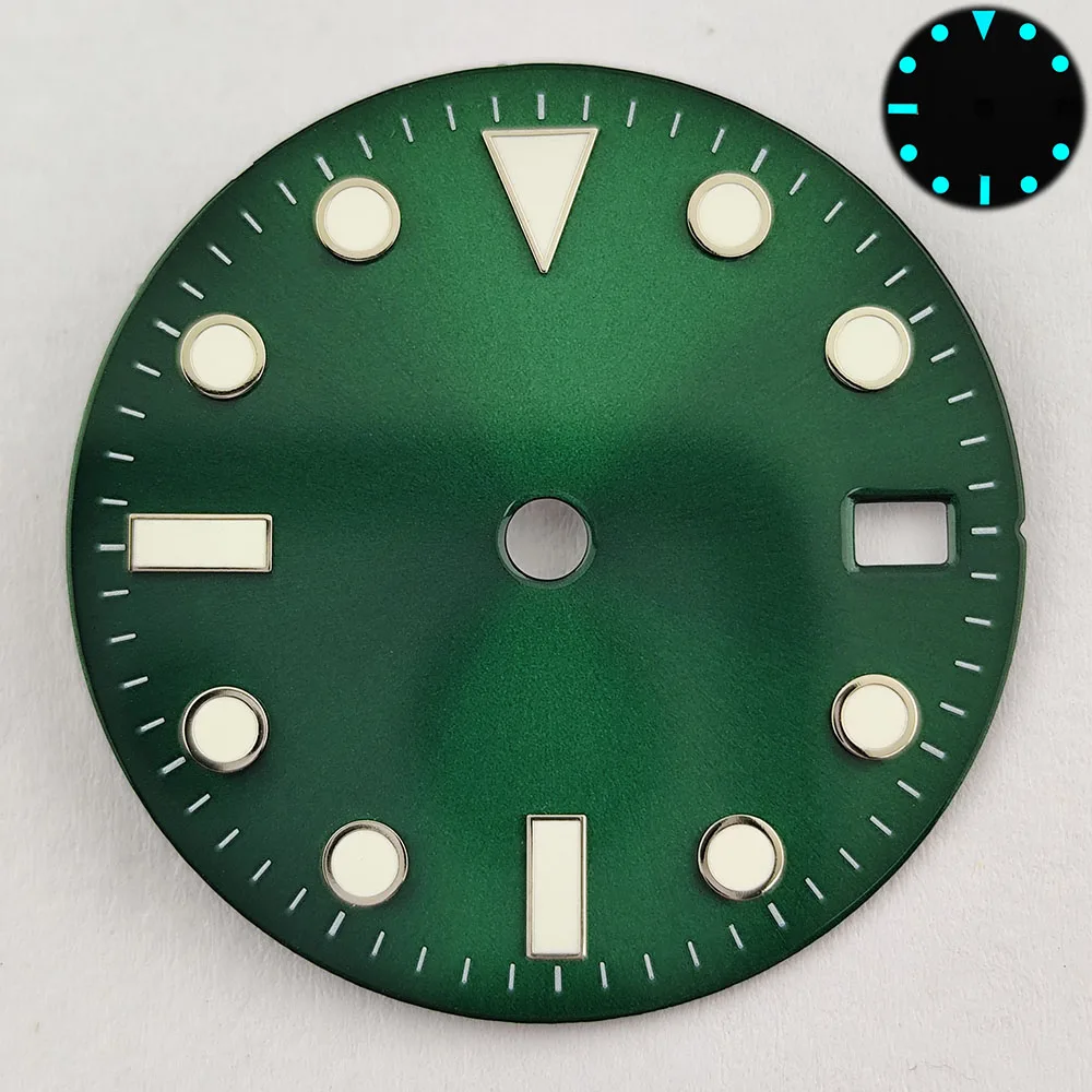 Циферблат NH35 Циферблат SUB подходит для механизма NH35 Зеленый люминесцентный циферблат-указатель
