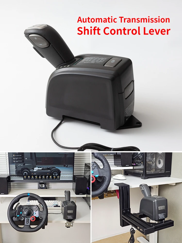 Automatyczna skrzynia biegów USB do PC, dźwignia zmiany biegów do ETS2 ATS CTS Euro Truck Simulator 2, kompatybilna z Logitech G923 G29 G27 G25 TGT2 — zdjęcie produktu 7
