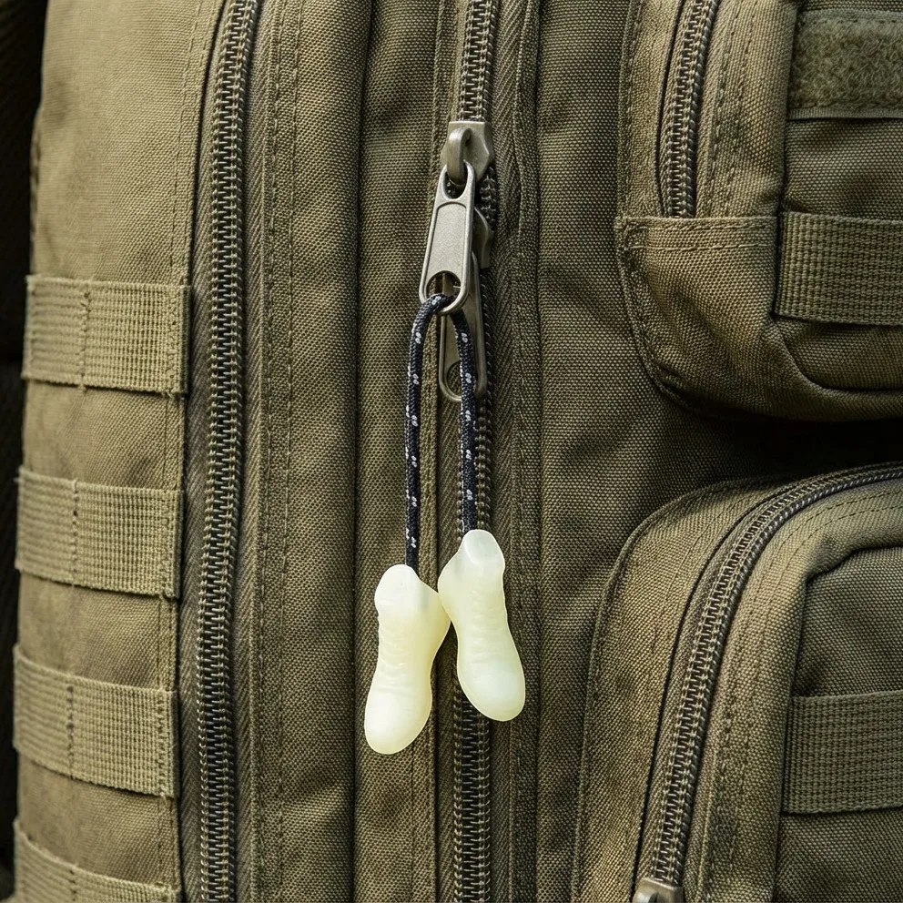 Cremallera táctica mini de doble tirador para mochila chaqueta - imagen 2