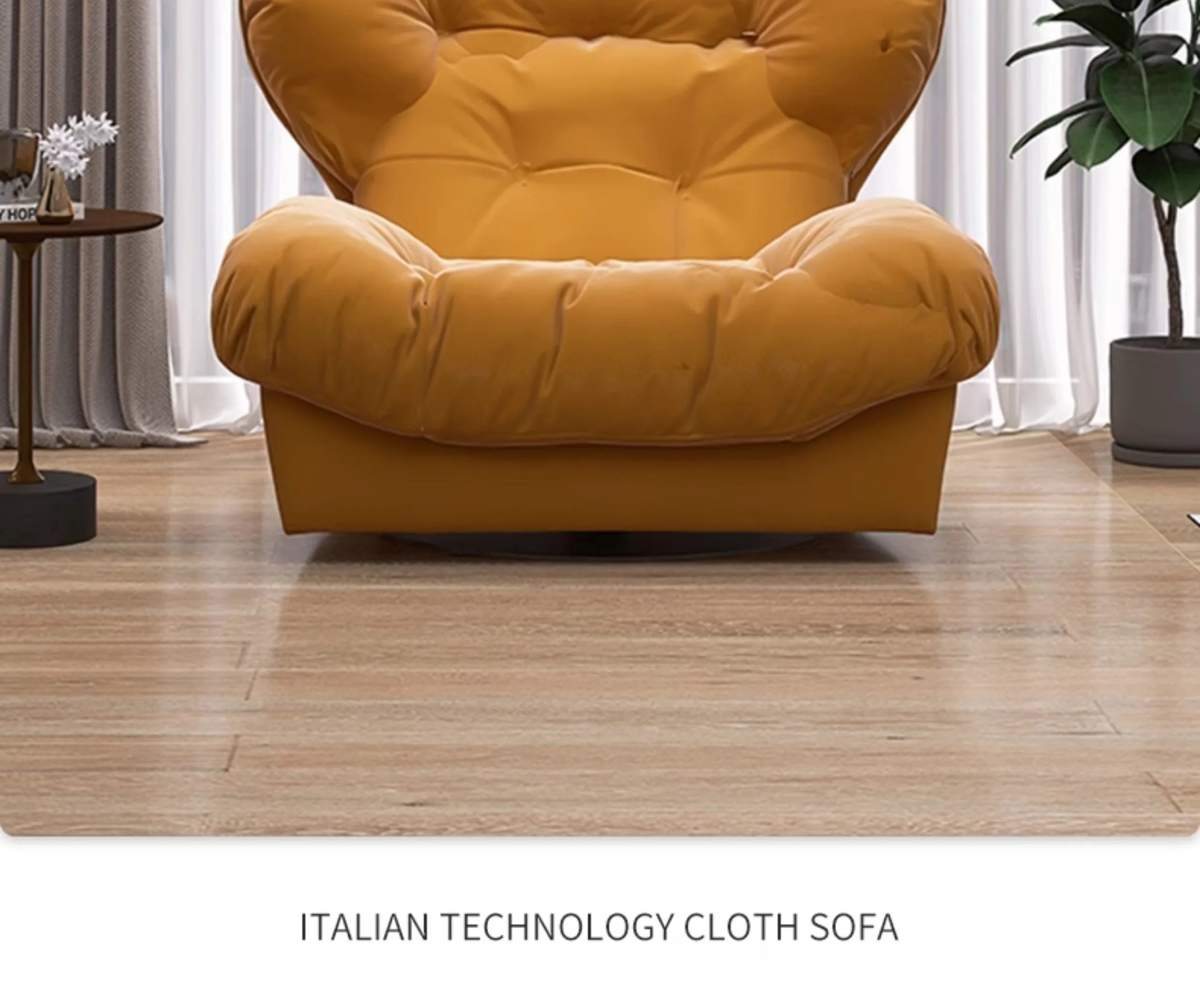 Cloud Internet Celebrity Einzelsofa Lazy Down Matte Cloth Casual Sofa Stuhl Rotation