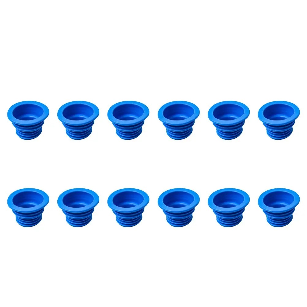 12Pcs Telescopic Silicone Sink Cover Drain Plug Seal Ring for Kitchen Bathroom Utility Laundry Sink Garbage Disposal Odor Insect