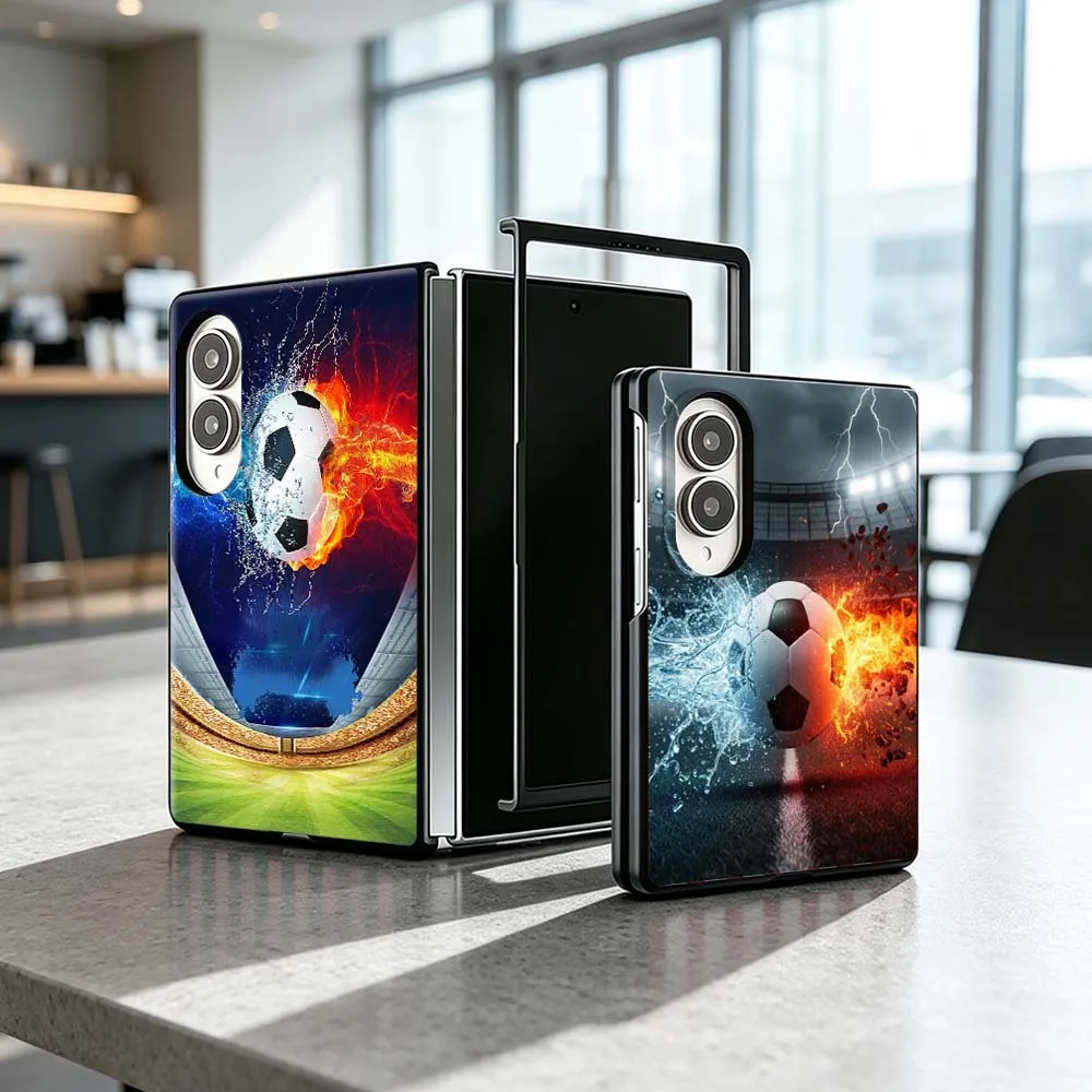 Luxury Design Football Phone Case For Samsung Galaxy Z Flip 8 Z Fold 8 Z Flip8 Wide ZFold Wide Shockproof Cover