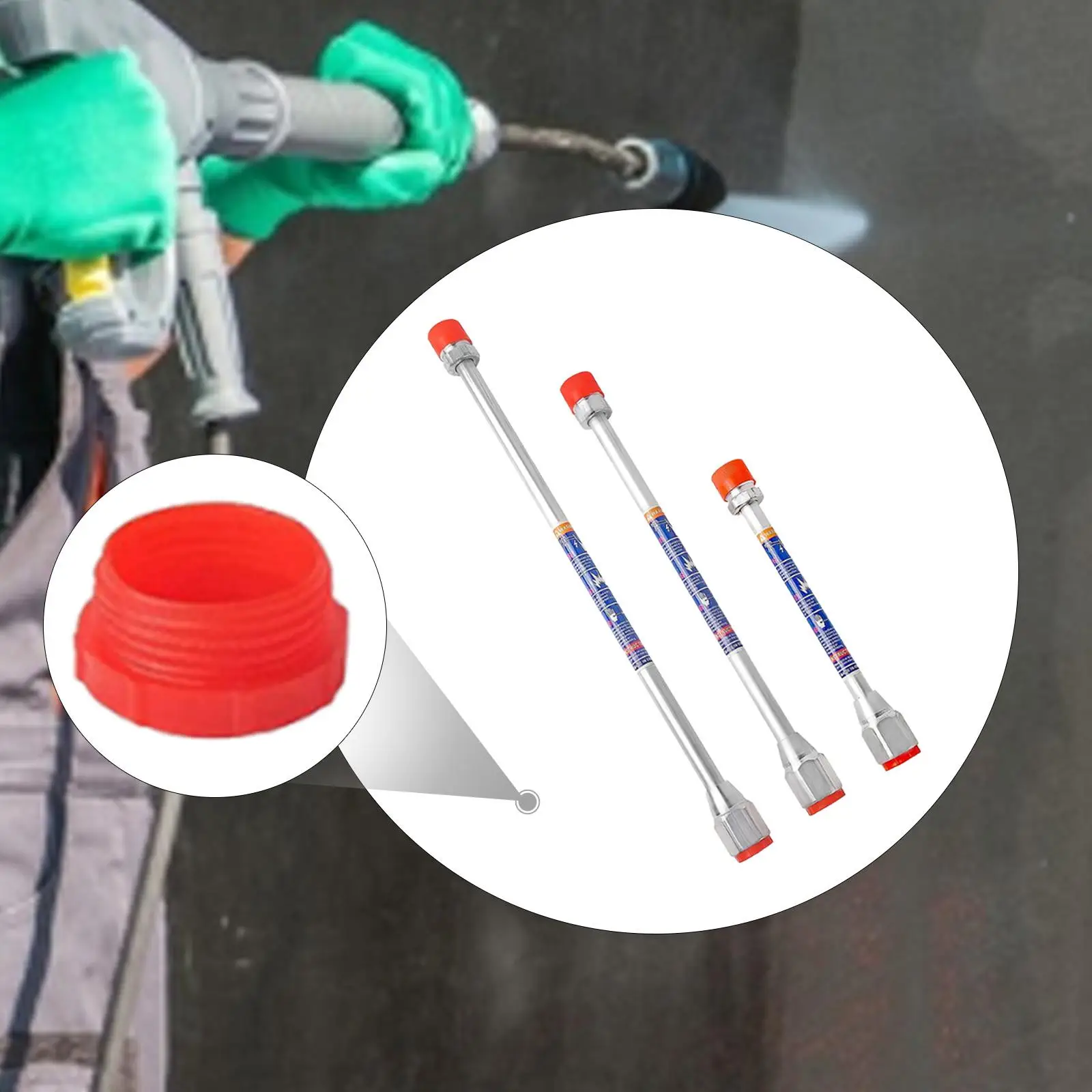 Airless Sprayer Extension Pole, Sprayer Extension Wands, Aluminum Alloy