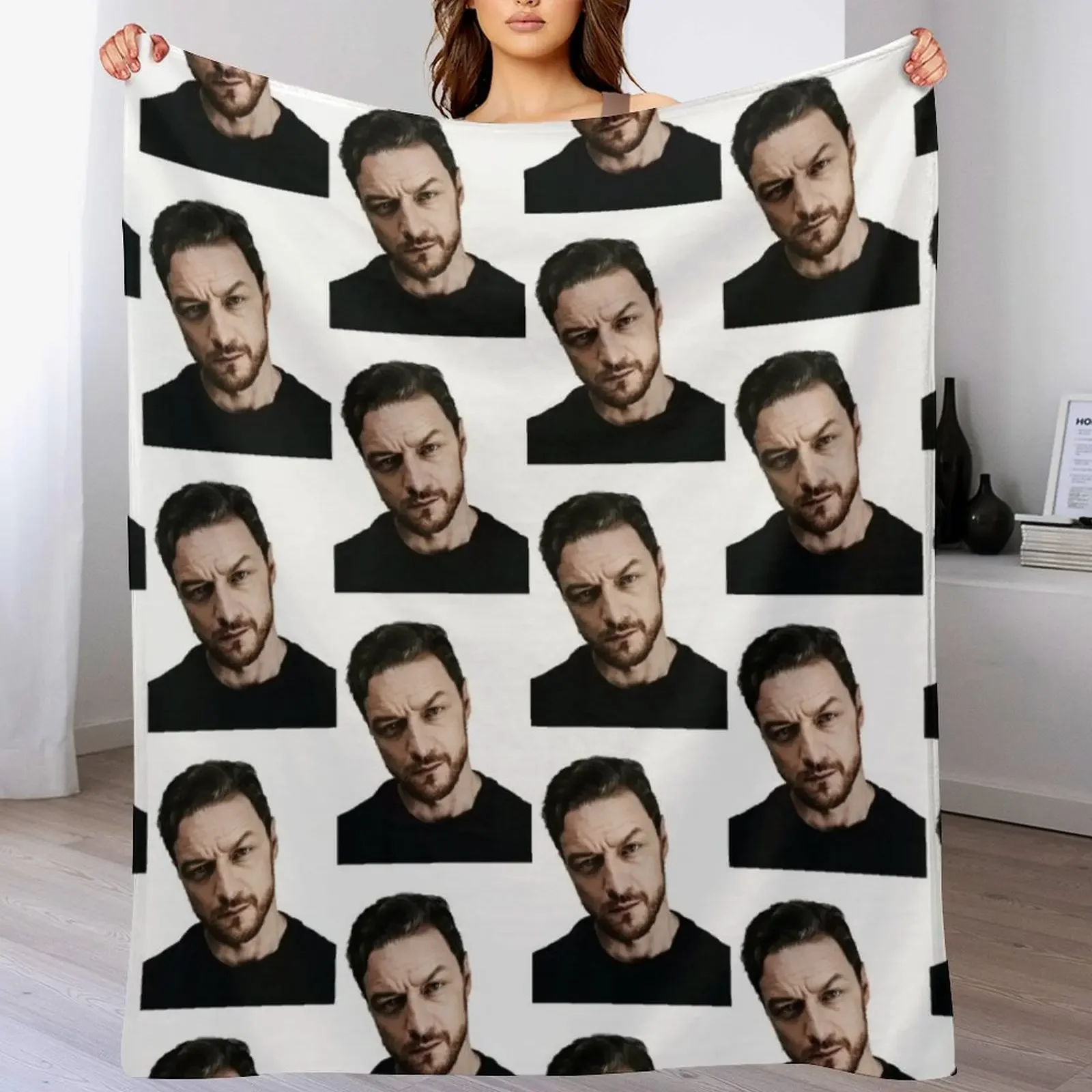 

James McAvoy Throw Blanket Lightweight Warm Blanket for Travel Camping