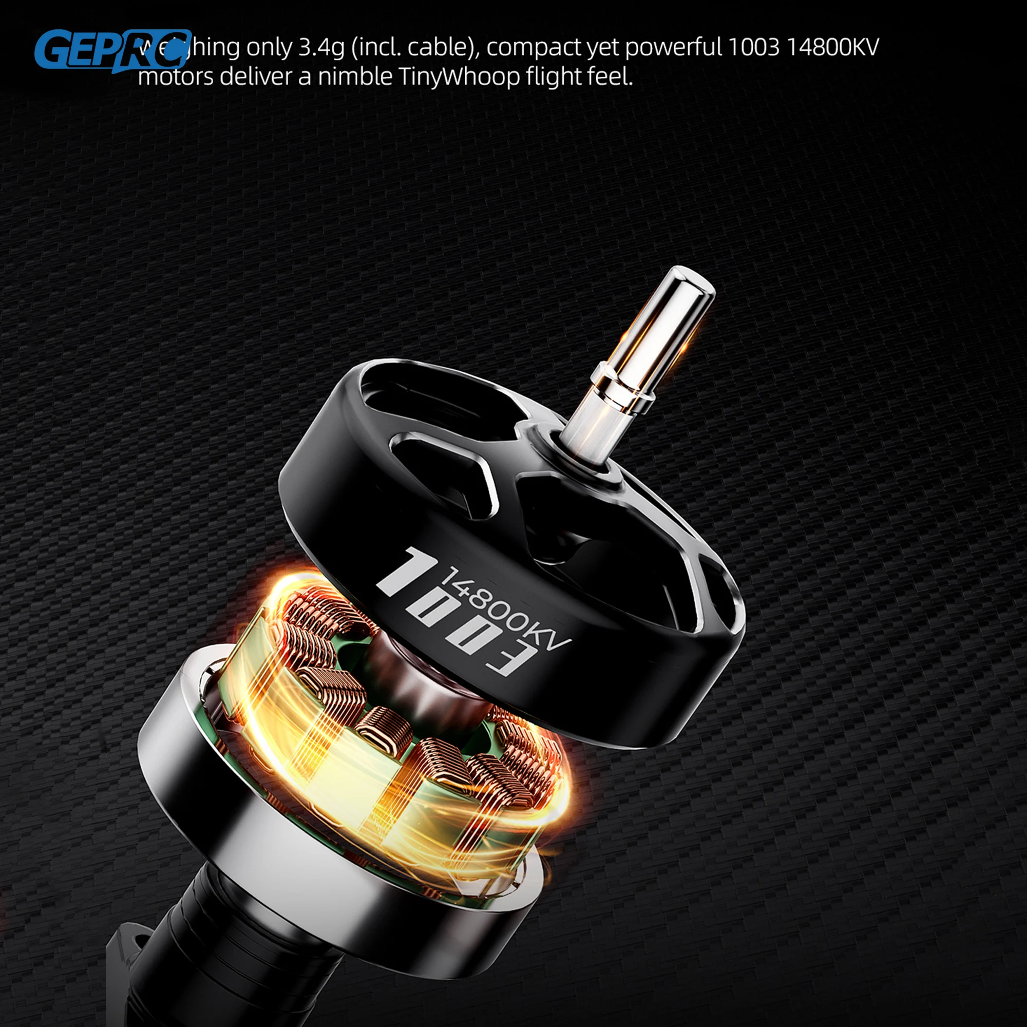 โดรน GEPRC DarkStar16 FPV Quadcopter O4 Air Unit PRO /WTFPV SPEEDX2 1003 14800KV 1.6 นิ้ว สีส้มเทา สำหรับการบินแบบฟรีสไตล์