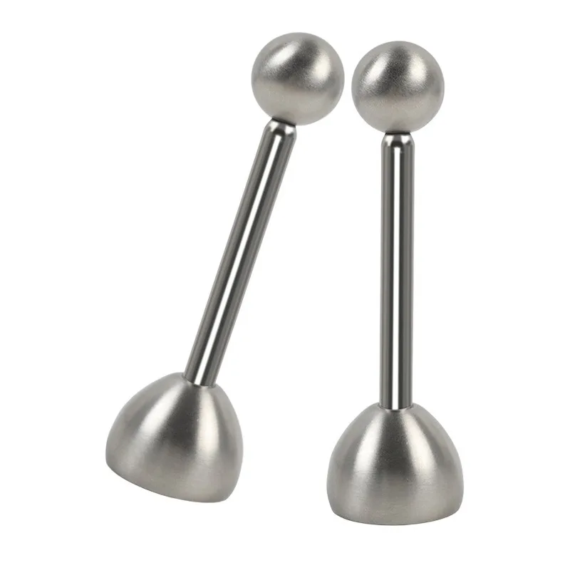For Soft Hard Boiled Eggs Kitchen Tools Stainless Steel Egg Topper Shell Opener Egg Cutter Cracker Metal Egg Cups Stand Holders
