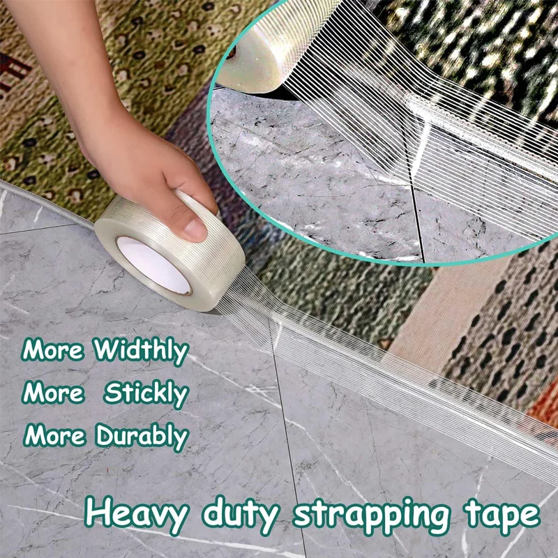 Mono-Filament-Umreifungsband, strapazierfähig, transparent, verstärkt, Verpackung, Fiberglasband, 100/50/30/10 mm x 25 m