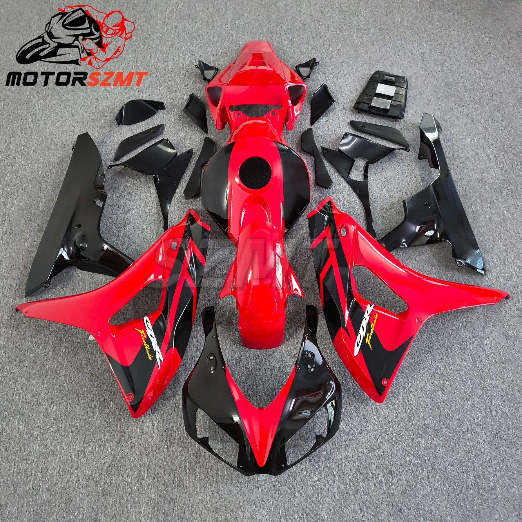ABS Plastic Bodywork Set for CBR1000 2006 2007 red flames CBR1000 2007 bodywork kit motorcycle fairings Injection mold