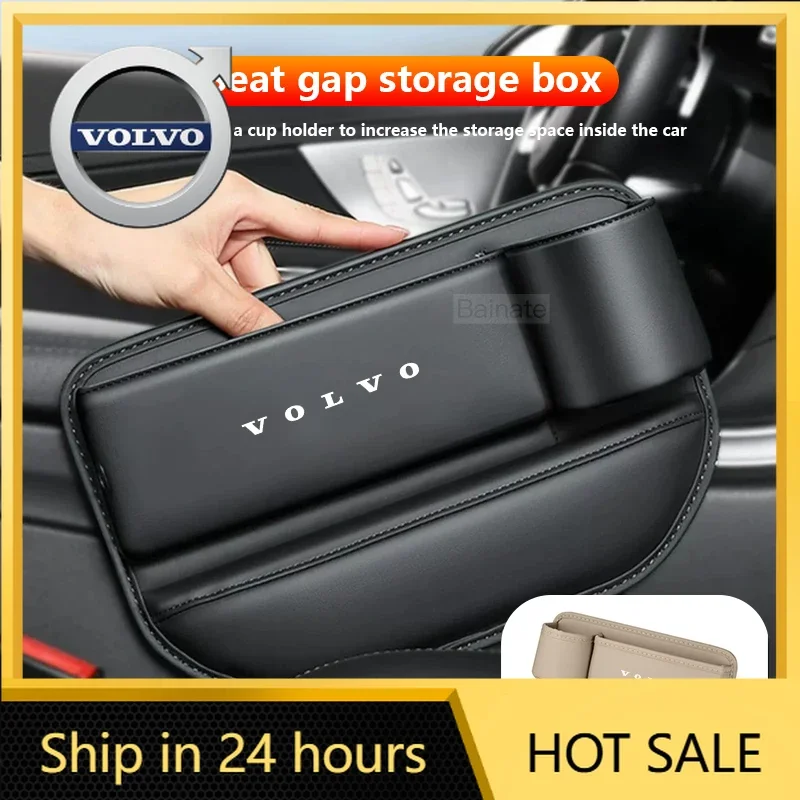 

Steering Covers Car Seat Gap Organizer Storage Box Multifunction Leather Volvo XC40 XC60 XC70 XC90 S60 S80 S90 V40 V60 V90 EX30