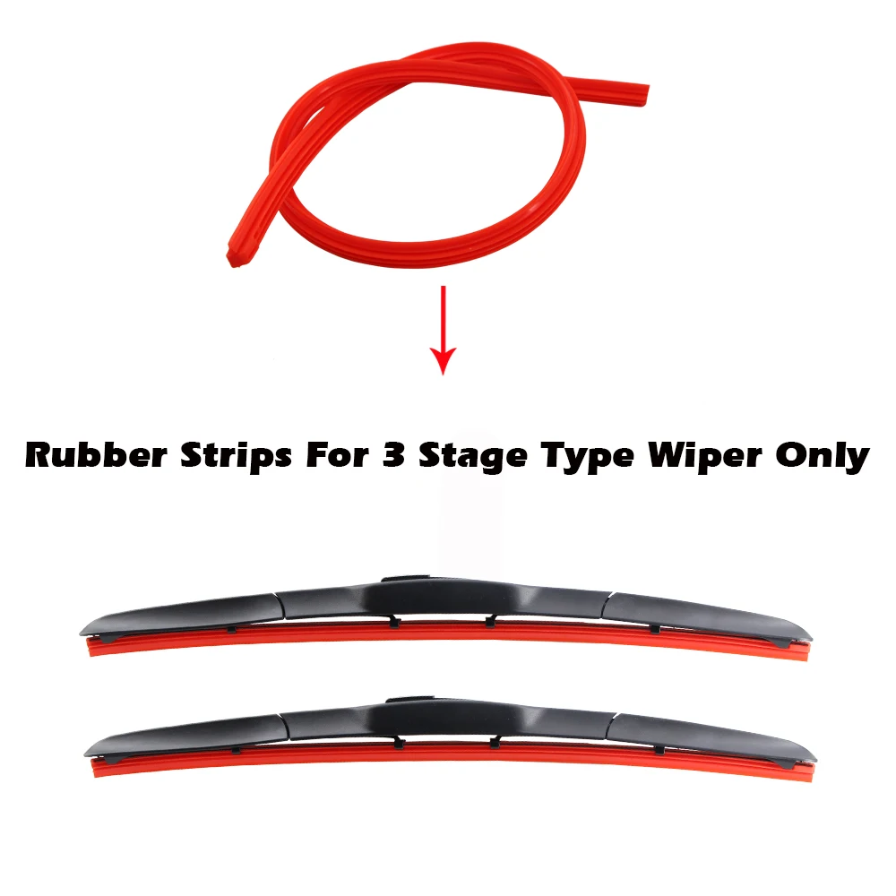 KAWOO Car Vehicle Insert Rubber/Silicon Refill Strip Wiper Blade 8mm 14\