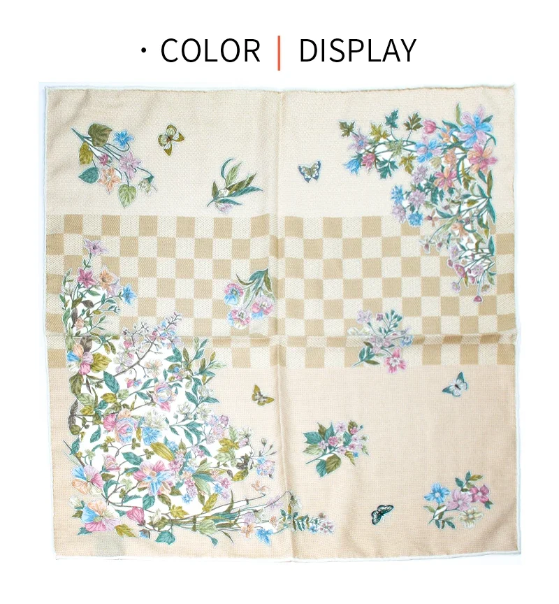 Silk Wool Blend Scarf Luxury Women Winter Soft Scarfs Head Bag Accessories Large Square Bandanas Shawls Female Scarves