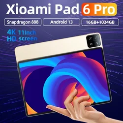 Global Version Original Pad 6 Pro Tablet 10000mAh 4K HD Screen 5G Android 13 Snapdragon 888 11 Inch 16GB+1TB WIFI Mi Tab