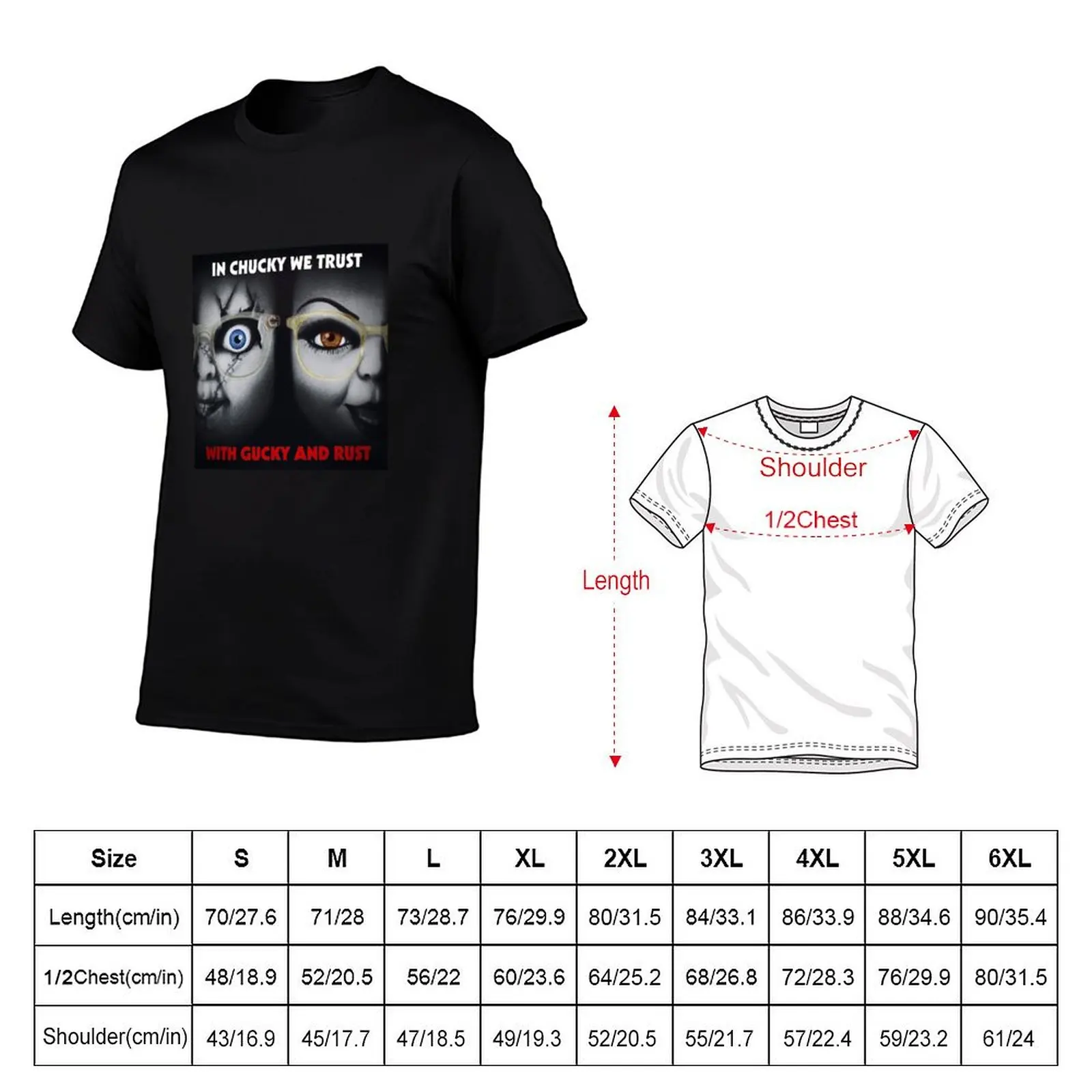 In Chucky We Trust T-Shirt street wear cheap stuff clothing for men