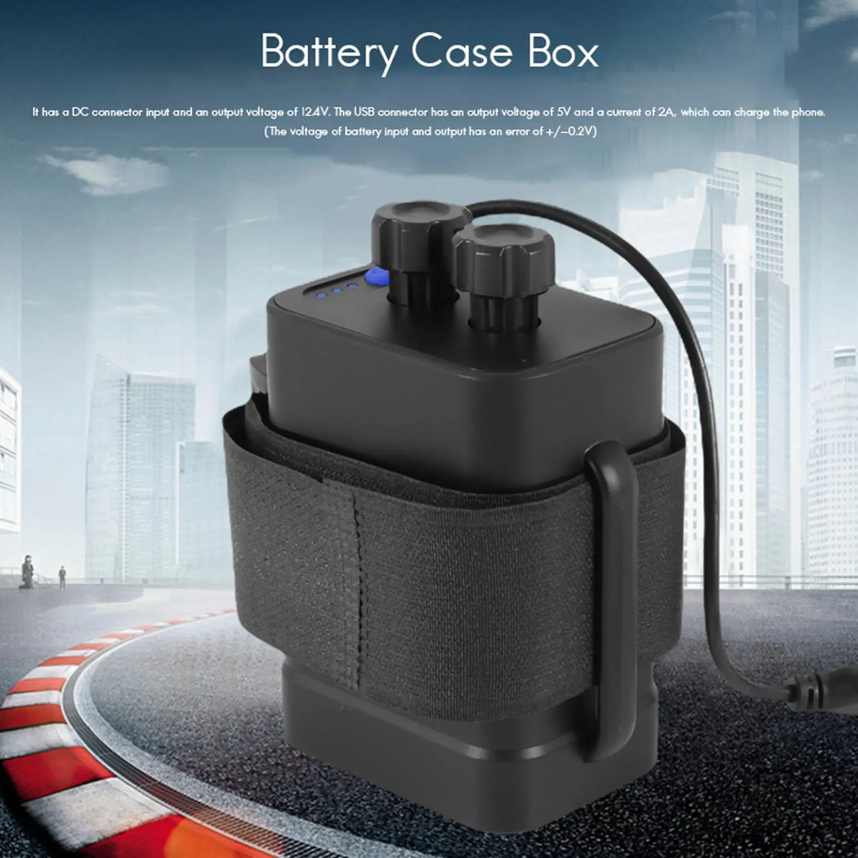 مقاوم للماء لتقوم بها بنفسك 6X 18650 غطاء صندوق البطارية مع 12 فولت تيار مستمر و USB امدادات الطاقة للدراجة مصباح ليد جهاز توجيه الهاتف الخليوي