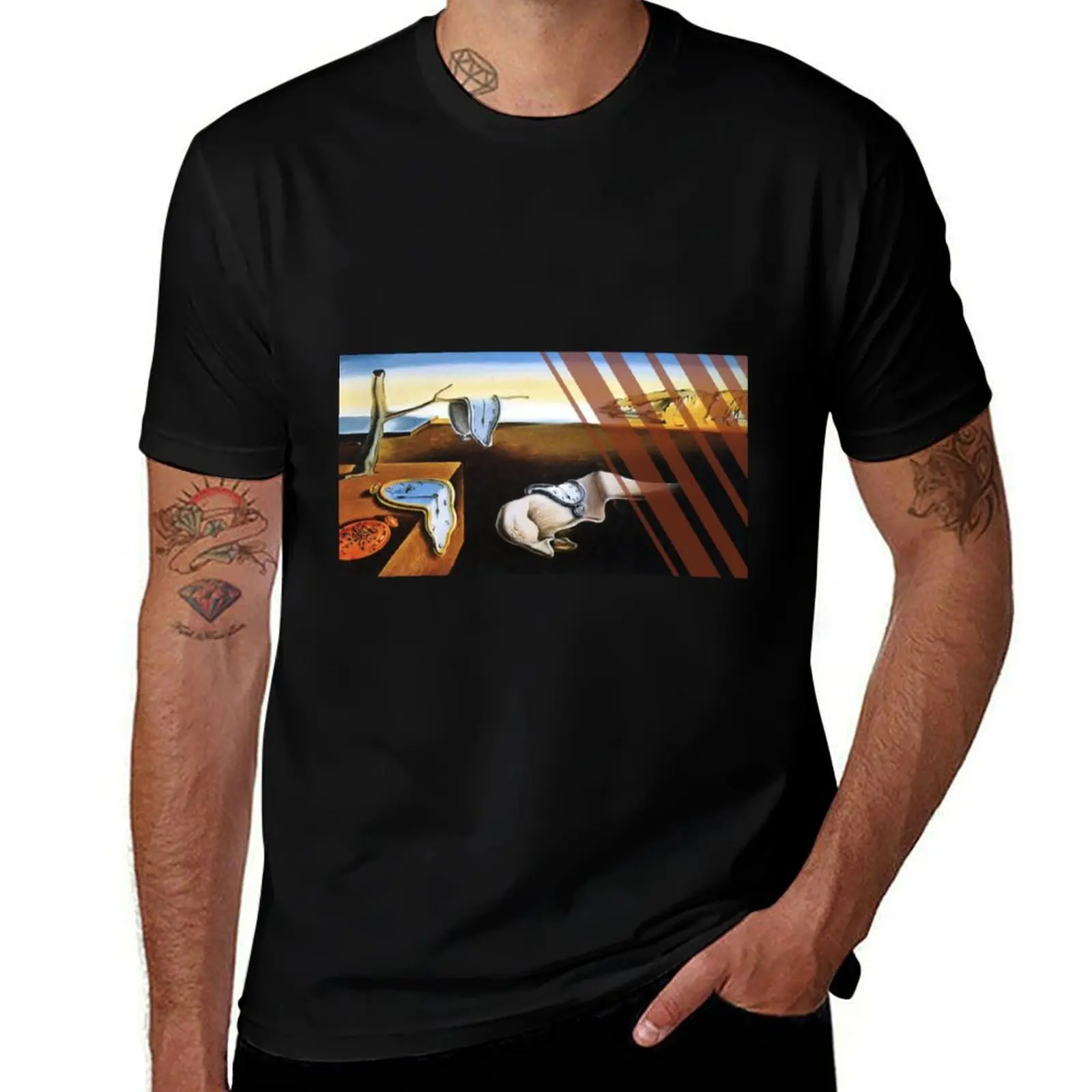 

The Persistence of Memory Modernized T-Shirt Casual Minimalist Short Sleeve Top