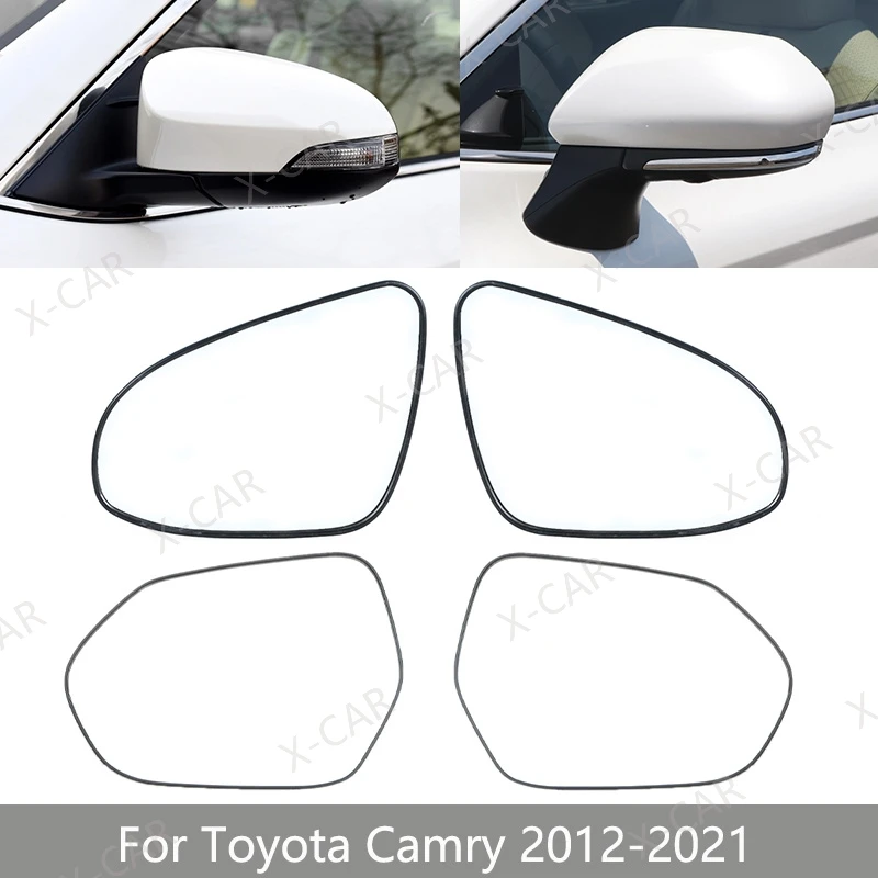 

For Toyota Camry XV50 7th V70 8th 2012 2013 2014 2015 2016 2017 2018-2021 Exterior Rearview Side Mirror Glass Lens With Heated