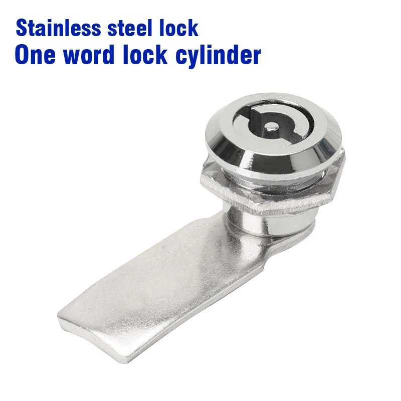 MS705 stainless steel word lock core distribution box lock trash can lock 304 stainless steel lock