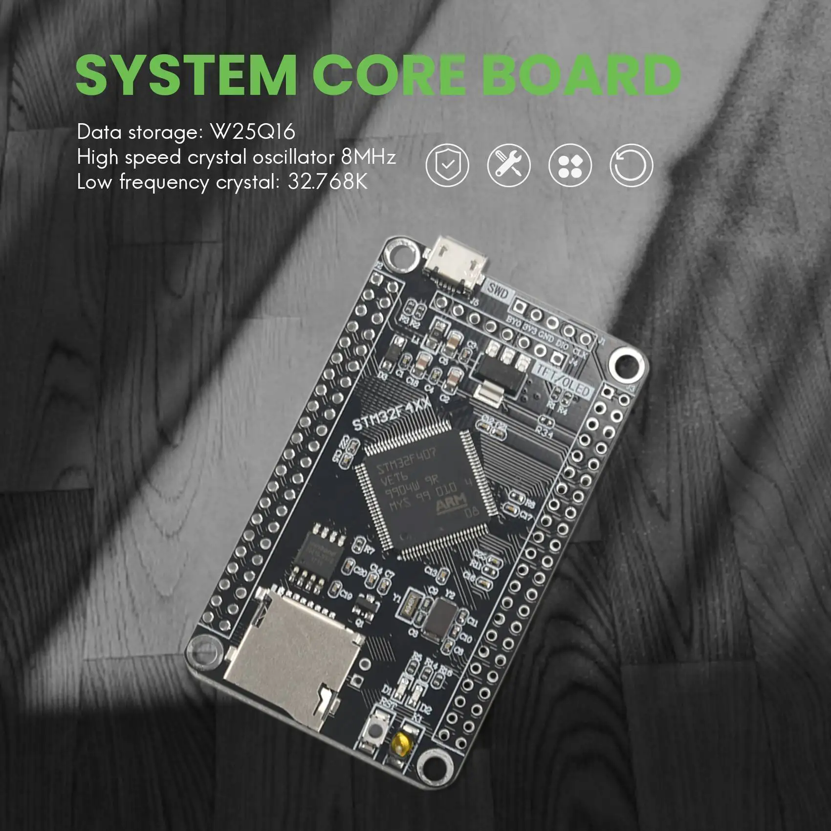 AD41-STM32F407VET6 STM32 لوحة النظام الأساسية STM32F407 مجلس التنمية F407 تعلم شريحة واحدة