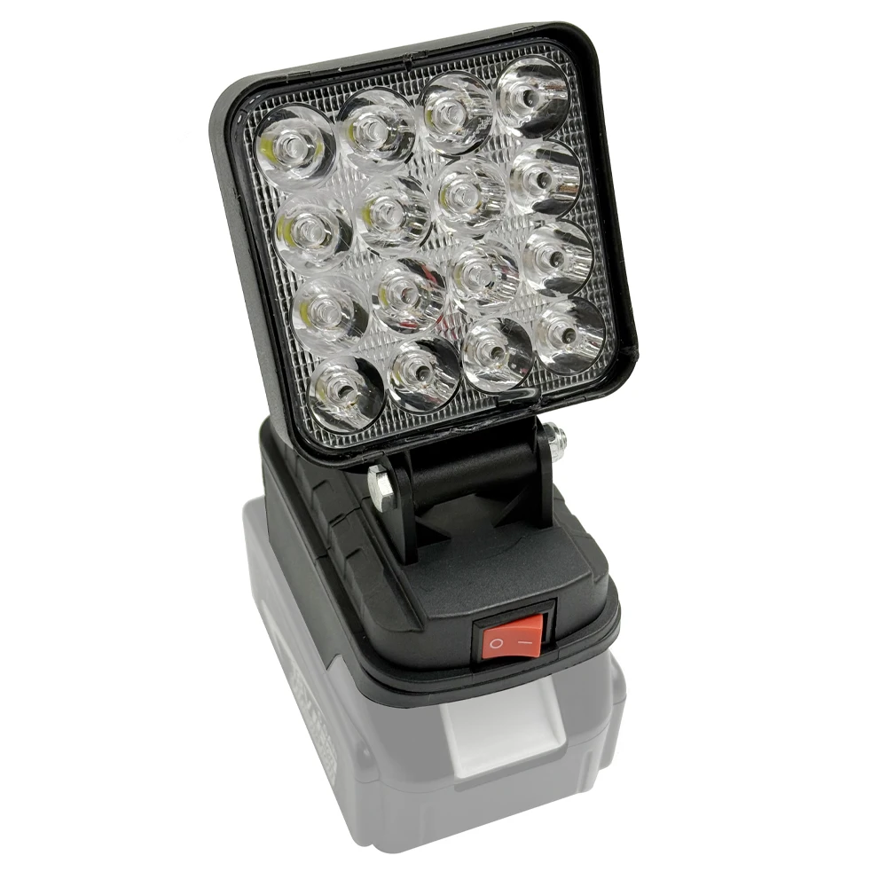 Per Makita 14.4V-18V Batteria agli ioni di litio Lanterna Torcia esterna 3 pollici Cordless LED Luce da lavoro Lampada da campeggio Illuminazione di emergenza