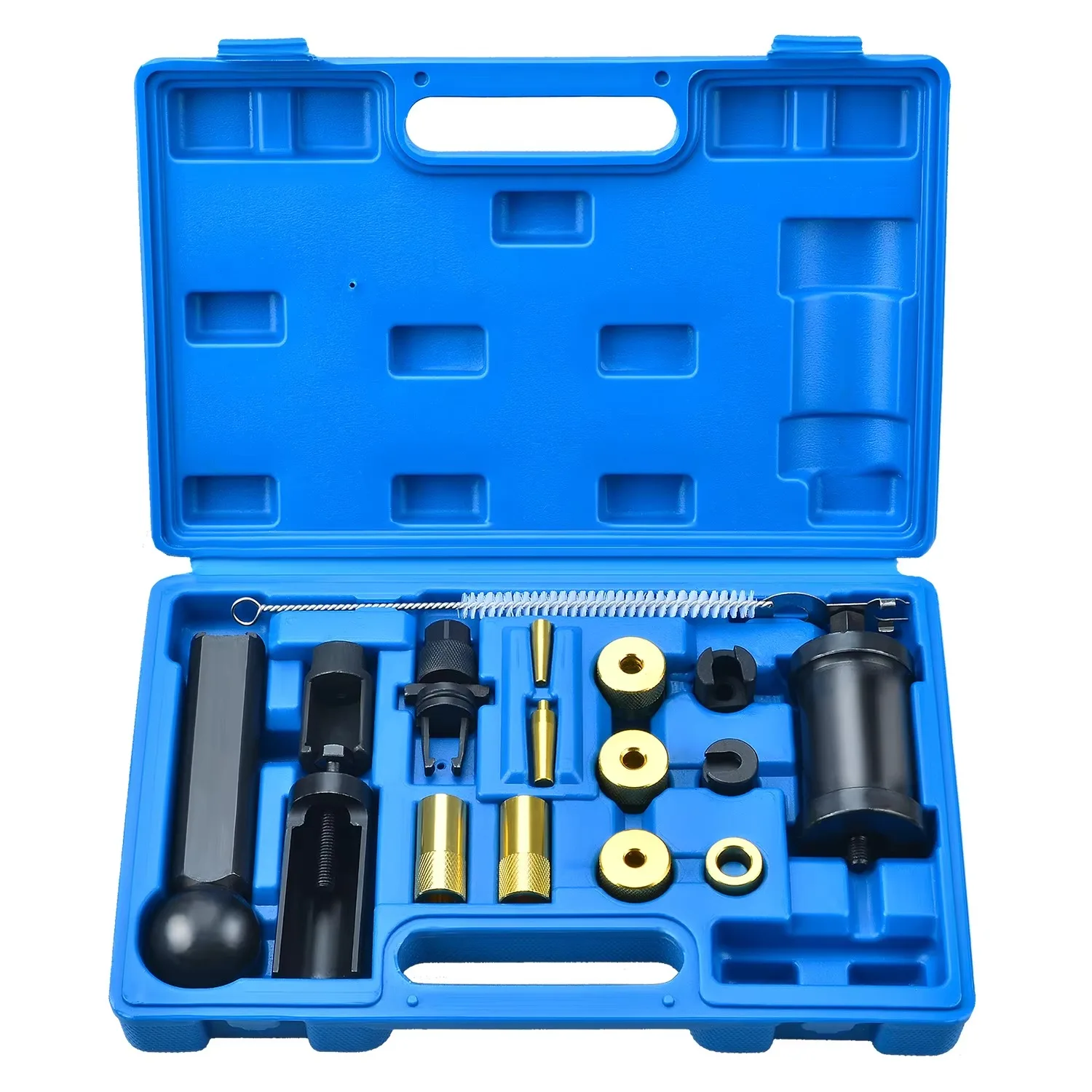 

Hot Sale 18PCS Fuel Injector Service Tool Puller Set Injector Remover and Installer Tool Set for VAG Audi VW FSI Petrol