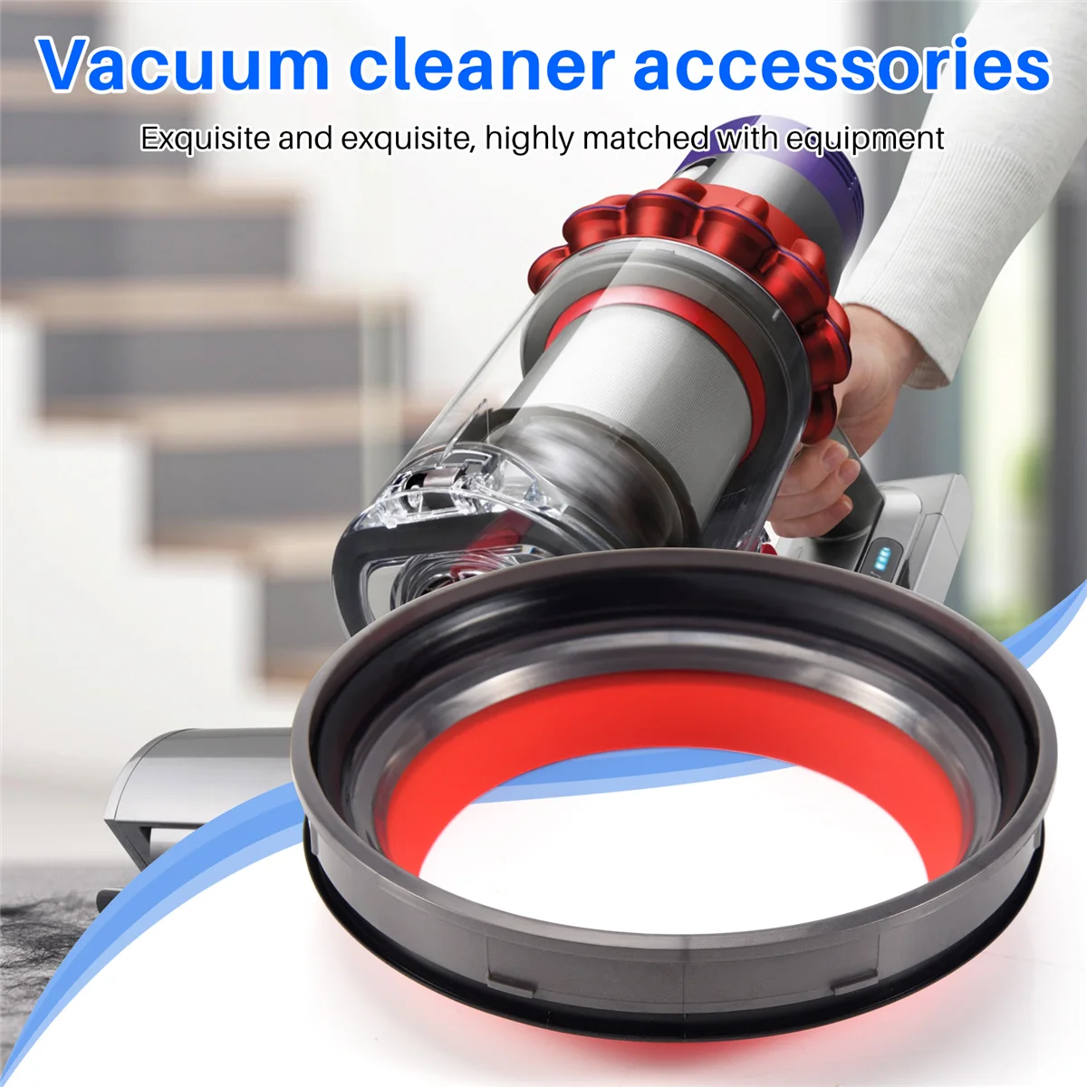 L65A For Dyson V10 Vacuum Cleaner Dust Bin Top Fixed Sealing Ring Replacement Dust Bucket Attachment Cleaner Spare Part